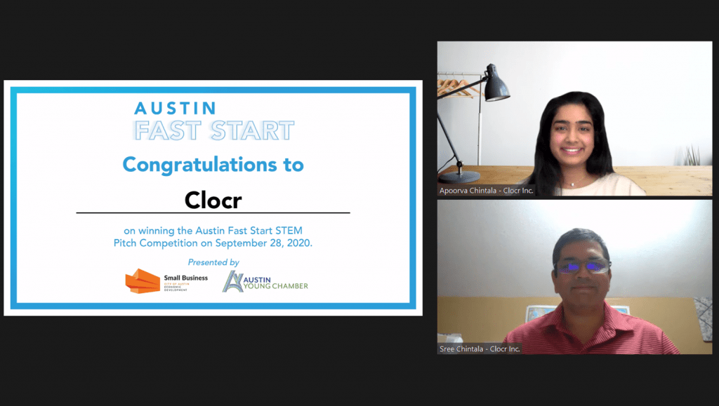 Clocr wins 'Austin Fast Start' pitching competition