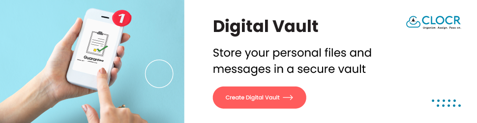 Store your personal files and messages in a secure vault