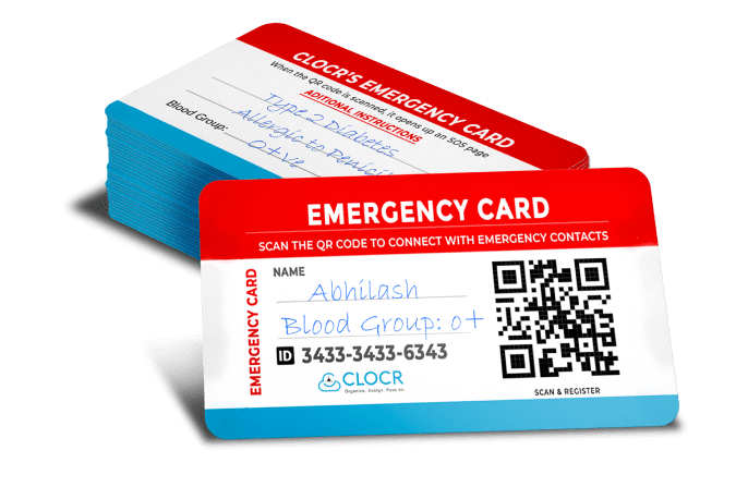 emergency card